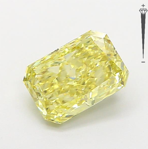 Diamant de laboratoire CVD certifié IGI, taille Radiant, 2,07 carats, couleur Jaune Fantaisie, clarté VVS2, LG 792668375, ROYAL GEMS POUR JOAQUINERIE - Product Image 1