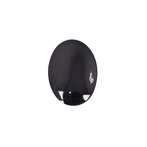 พลอยออนิกซ์สีดำธรรมชาติ 107.0 กะรัต รูปทรงวงรี 58x41 มม. พลอยเม็ดเดี่ยว - Product Image 1