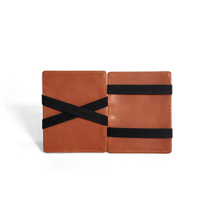 New Released Castello Genuine Leather Magic <b>Wallet</b> Short Length Open Polyester Unisex Black Brown Navy Green Burgundy - Product Image 4
