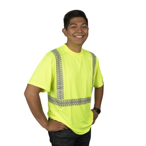 Men's <b>Hi</b> <b>Vis</b> Safety T-<b>Shirt</b> Reflective T-<b>Shirt</b> Workwear T-<b>Shirt</b> Construction Apparel Wholesale T <b>Shirt</b> OEM T <b>Shirt</b> - Product Image 2
