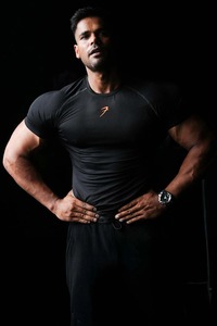 mens <b>compression</b> <b>shirt</b> gym fitness athletic wear quick dry stretch fabric training workout tee bulk order supplier - Product Image 3
