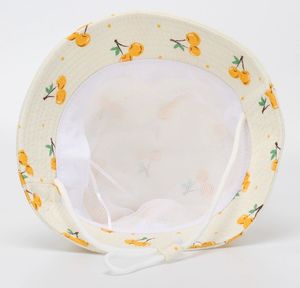 Sombreros de Pescador para Niños, Sombreros de Verano para Bebés y Niñas Pequeñas con Diseño de Cereza, Gorra de Playa con Cuerda Antiviento - Product Image 2