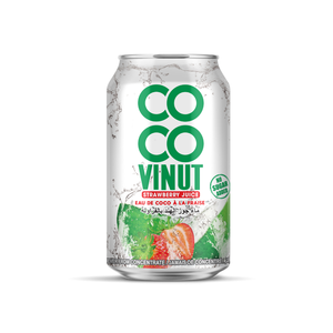 Muestra gratis 330ml Coco Vinut 100% agua de coco con zumo de fresa proveedor al por mayor Etiqueta Privada OEM ODM HALAL KOSHER - Product Image 2