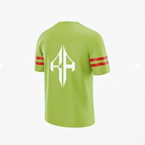 Camiseta de Fútbol Americano de Manga Corta para Hombre, de Primera Calidad, Transpirable, Cuello en V, Sólida, Talla Grande, de Secado Rápido, Personalizable - Product Image 6