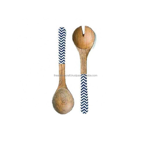 Juego de cubiertos de madera para hoteles, fiestas de catering, cubiertos, utensilios de cocina, cucharas de cocina, servidores seguros para alimentos, decoración de comedor - Product Image 3