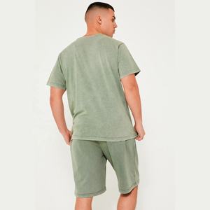 Conjunto Deportivo de Verano para Hombre de Alta Calidad, Camiseta y Pantalones Cortos de Algodón con Estampado, Transpirable - Product Image 5