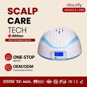 Redfy - Lámpara Médica Portátil para el Tratamiento del Bienestar del Cuero Cabelludo, Dispositivo de Terapia de Luz Roja de 680 Nm con Infrarrojos Cercanos para el Cabello y la Cabeza - Product Image 1