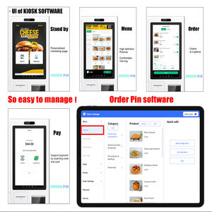 레스토랑 용 셀프 서비스 키오스크 바코드 스캐너 실내 현금 지불 키오스크 쇼핑몰 광고 식품 키오스크 - Product Image 1