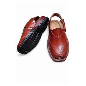 Nuevo Diseño, Sandalias Peshawari de Cuero, Hechas a Mano, Ligeras, con Punta Abierta, Correa con Hebilla, Cuero Vacuno - Product Image 3
