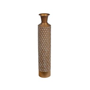 Ensemble de 4 vases en métal martelé argenté, décoration de table contemporaine, faits à la main - Product Image 2