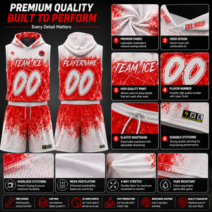 Custom Match Day Flag Football Jersey Hooded Sleeveless Lightweight Breathable Sublimated Team Game Shirt Adult Unisex - Product Image 3