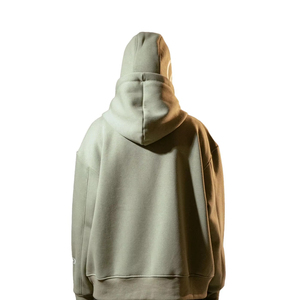 2026 Sweat à capuche d'hiver en coton pour homme, style balaclava, zippé intégral, coupe oversize, personnalisable, vierge pour impression, vente en gros - Product Image 3
