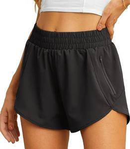 Customized Logo High Waist Hot Shorts Solid Sexy Women's Sporty Gym Tennis Yoga Quick Dry Breathable Spandex/Polyester Skirts - Product Image 2