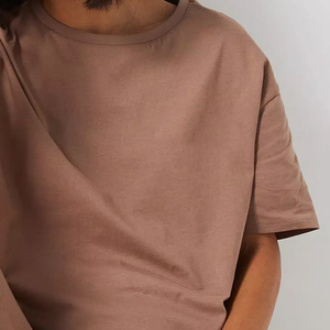Factory Rate Women Oversized T Shirt 100% Cotton Crew Neck Loose Fit Solid Color LOGO Casual Streetwear Breathable All Seasons - Product Image 4