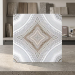 8mm Travertine Book Match Porcelain Floor Tiles 60x60cm Premium Ceramic Flooring 5 Year Warranty Non-Slip for Swimming <b>Pool</b> - Product Image 3