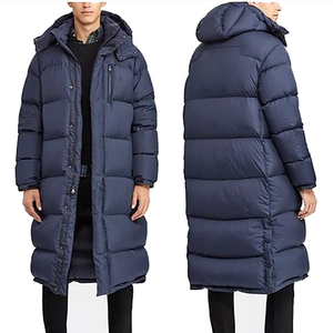 American Edition 700 Peng Waterproof Embroidered Hooded Knee-Length Trench <b>Jacket</b> for <b>Men</b> Women <b>White</b> 90% Duck All-Match - Product Image 3