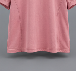 Camiseta Oversize Rosa Lisa con Cuello Redondo para Hombre, Ajuste Holgado, Manga Corta, Estilo Urbano - Product Image 6