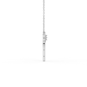 Aarinya - Dije de Oro de 18K con Diamante Cultivado en Laboratorio, Corte Brillante, Circonitas Laterales Redondas, Joyería de Moda para Mujer, Ideal para Bodas - Product Image 4