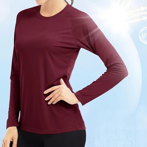 Blank Knitted Spandex/Nylon Slim Fit Women's Yoga Workout <b>Top</b> Breathable Gym Activewear <b>Winter</b> Factory Direct Price - Product Image 2