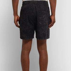 ออกแบบกางเกงขาสั้นออกกำลังกายผ้าฝ้ายสำหรับผู้ชายไซส์พลัสแบบลำลองย้อมสีเอซิด  คุณภาพสูง พร้อมโลโก้สั่งทำพิเศษ - Product Image 4