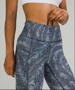 กางเกงโยคะขายาวลายเพสลีย์เอวสูงสำหรับผู้หญิง ผ้าสแปนเด็กซ์โพลีเอสเตอร์ยืดได้สี่ทิศทาง เอวยางยืด น้ำหนักเบา เหมาะสำหรับออกกำลังกาย - Product Image 6