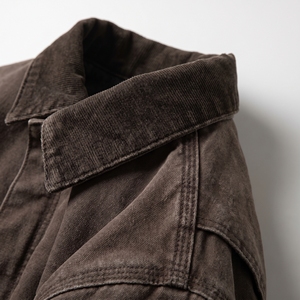 <b>Men's</b> Autumn Heavy Canvas Workwear <b>Jacket</b> Reinforced Rugged Casual <b>Utility</b> <b>Jacket</b> OEM ODM Wholesale Factory Custom Logo - Product Image 4