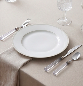 Modern Flatware Set With <b>Mirror</b> Polished Metal And <b>Plastic</b> Handles Dishwasher Safe Wedding Tableware Cutlery Set - Product Image 4