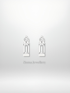 Boucles d'oreilles clous en diamants naturels de qualité supérieure, plaquées or 14 carats, certifiées GIA, pour femmes - Product Image 4