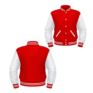 Chaquetas de Hombre Personalizadas al por Mayor de Alta Calidad, Chaquetas Bomber con Logotipo Bordado en Algodón, Chaqueta Varsity para Hombre - Product Image 4