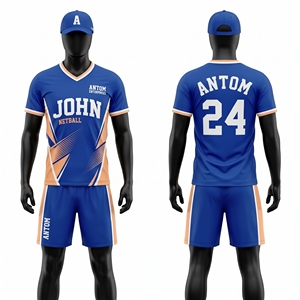 Uniformes de netball sublimados personalizados, vestido sin mangas con pantalones cortos, ropa deportiva transpirable de poliéster, ropa de equipo para mujeres y niñas - Product Image 3