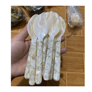 ช้อนไข่มุกเปลือกหอยมุกคุณภาพพรีเมียม งานแฮนด์เมด พร้อมโลโก้ส่วนตัว ขายส่ง - Product Image 4