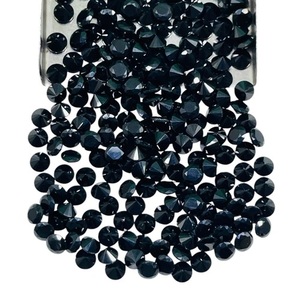 Spinelle noire naturelle 3 mm, taille diamant ronde, calibrée, pierre précieuse en vrac, prix de gros, lot de pierres précieuses en vrac pour la fabrication de bijoux - Product Image 4