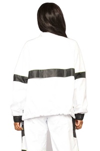 ชุดเสื้อกันลมผู้หญิงแบบกันน้ำ ซิปหน้า ลายทาง ระบายอากาศได้ดี ชุดสองชิ้นแบบยาวเต็มตัว ชุดเสื้อกันลมคาร์โก้สำหรับผู้หญิง ปี 2026 - Product Image 5