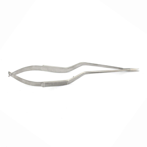Ciseaux microscopiques ENT à marque privée, en acier inoxydable allemand, lame droite à bord tranchant, instruments de microchirurgie ophtalmique - Product Image 5
