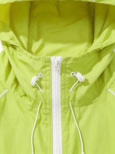 High Quality Unisex Lime Green Waterproof Polyester Waterproof Polyester Nylon Windbreaker Track <b>Jacket</b> and Shorts Set - Product Image 4