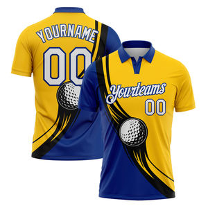 Camisa de Golf de Manga Corta con Estampado Digital para Hombre, de Alta Calidad OEM, Secado Rápido, Transpirable, 140g, Poliéster, Cierre de Botones, Estilo Casual Deportivo - Product Image 4