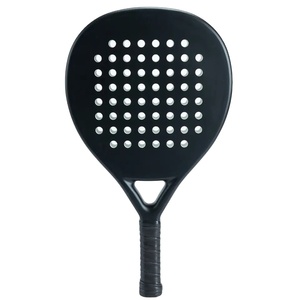 Raquette de padel 2026 noire avec cœur en EVA et carbone 18K, motif graphique intégral, effet peinture métallique, finition douce au toucher - Product Image 1