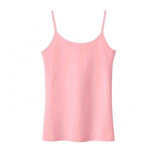 Camiseta sin Mangas de Algodón Blanco para Mujer, Cuello en V, Color Sólido, Transpirable, Estilo Informal de Verano, Corte Regular, Estilo Pullover - Product Image 2