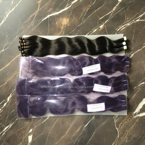 100% Naturel Remy Extension de Cheveux Bruts Double Trame Machine Cuticule Aligné 100% Waft Tissage de Cheveux Humains - Product Image 6