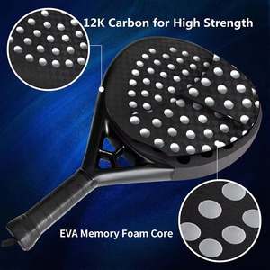 Nouvelle arrivée, meilleur prix, qualité durable, toutes tailles disponibles, raquette de paddle personnalisable en fibre de carbone légère et antidérapante - Product Image 4