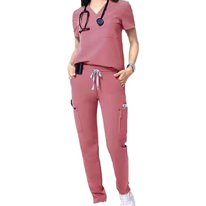 Tenues d'hôpital unisexes BS Made, uniformes d'infirmière OEM, ensembles de blouses pour le personnel pharmaceutique, vente flash 2026 - Product Image 2