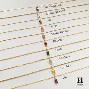 Collier pendentif minimaliste rectangulaire en pierre rouge, plaqué or 14 carats, avec grenat baguette délicat pour femme, bijou quotidien - Product Image 4