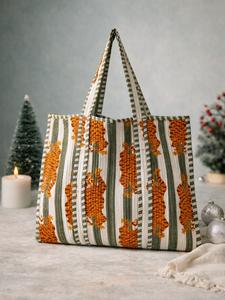 Sacs fourre-tout en velours à imprimé jungle, sac matelassé imprimé tigre, sac fourre-tout de plage - Product Image 2