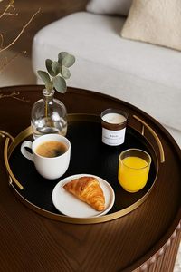 Premium Stainless Steel Round Serving <b>Tray</b> Elegant <b>Mirror</b> Finish Multipurpose Serving Platter for Home Hotel Restaurant Use - Product Image 2