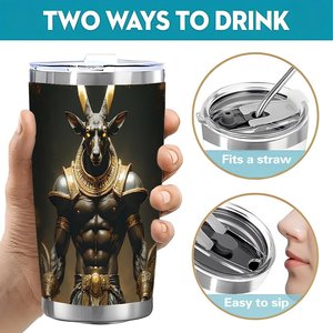 Double Wall Stainless Steel Tumbler 20oz Vacuum <b>Insulated</b> Silver Office Home Car Use <b>Cup</b> - Product Image 5