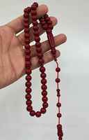 Chapelet Tasbih Faturan 100% Résine Matériau de Haute Qualité Fait Main 45 Perles Couleur Turquoise Religieux Amour Écologique