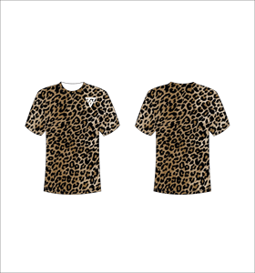 Camiseta de Manga Corta para Hombre, con Patrón de Camuflaje Naranja y Blanco, Cuello Redondo, Corte Regular, Transpirable, de Poliéster Tejido - Product Image 6