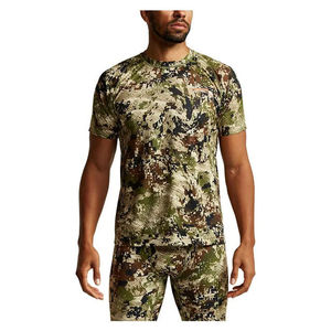 Factory High Quality Custom Men's Hunting Striped Print Full Sleeves T-<b>Shirts</b> with Zipper <b>Camping</b> Adventure - Product Image 2