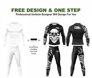 ชุดรัดกล้ามเนื้อสำหรับผู้ชายแบบระบายอากาศได้ดี พิมพ์ลายดิจิทัลตามสั่ง สำหรับ MMA และ BJJ  ขายส่งจากโรงงานโดยตรง - Product Image 2