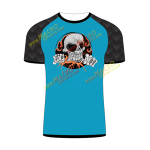 Hombres media manga protección UV Rash Guard personalizado OEM Spandex seda tela de nailon ropa deportiva Rashguard con estilo de logotipo 2025 - Product Image 4